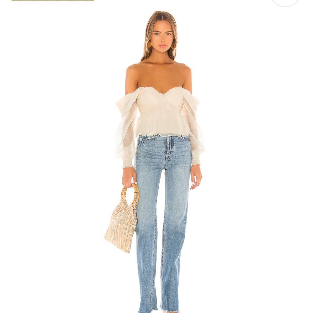 House of Harlow 1960 Cream Blouse - Picture 4 of 4